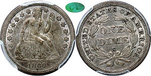 GFRC Open Set Registry - Copper Harbor 1860 Seated  10C