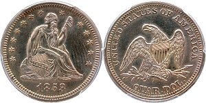 GFRC Open Set Registry - Hoosier 1853 Seated No Arrows 25C