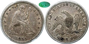 GFRC Open Set Registry - Iowa 1845 Seated  25C