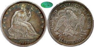 GFRC Open Set Registry - White Pine 1870-1878 Seated  50C