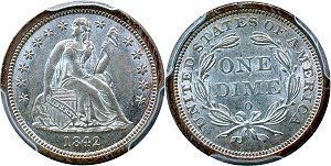 GFRC Open Set Registry - Tim Cook MD 1842 Seated  10C