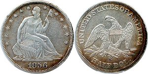 GFRC Open Set Registry - West Coast 1856 Seated  50C
