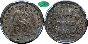 GFRC Open Set Registry - Tenafly 1856 Seated  10C