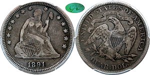 GFRC Open Set Registry - Ash 1891 Seated  25C