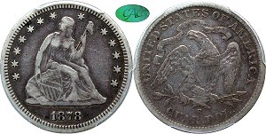 GFRC Open Set Registry - RCA 1878 Seated  25C