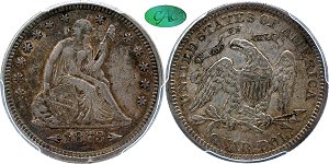 GFRC Open Set Registry - Ash 1873 Seated With Arrows 25C