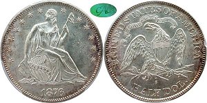 GFRC Open Set Registry - Newtown 1876 Seated  50C