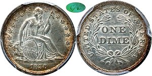 GFRC Open Set Registry - greysoldier 1838 Seated  10C