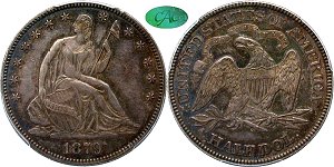 GFRC Open Set Registry - Herms Halves 1879 Seated  50C