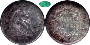 GFRC Open Set Registry - Wild and Wonderful in WV 1860 Seated  5C