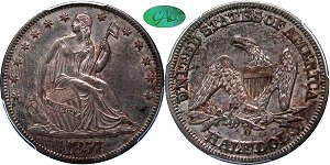 GFRC Open Set Registry - Seal Beach 1857 Seated  50C