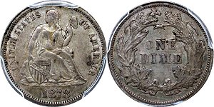 GFRC Open Set Registry - Tenafly 1878 Seated  10C