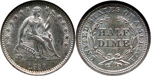 GFRC Open Set Registry - Sacandaga 1859 Seated  5C