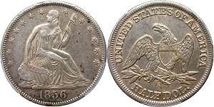 GFRC Open Set Registry - Herms Halves 1856 Seated  50C