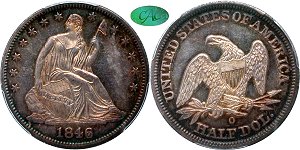 GFRC Open Set Registry - Seal Beach 1846 Seated Med Date 50C