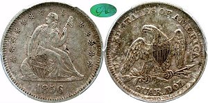 GFRC Open Set Registry - Iowa Collection III 1856 Seated  25C