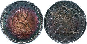 GFRC Open Set Registry - Bill Kelly 1866-1891 Seated With Motto 25C