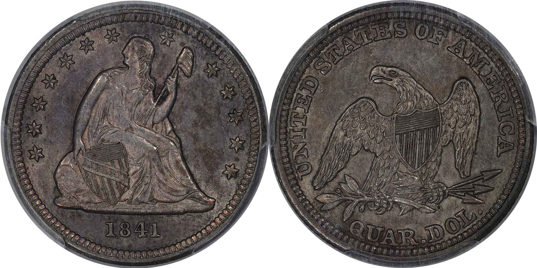 GFRC Open Set Registry - MIKE VERHULST 1841 Seated  25C