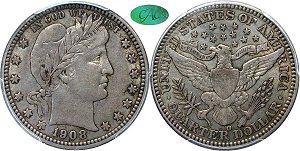 GFRC Open Set Registry - North Georgia 1908 Barber  25C