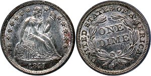 GFRC Open Set Registry - Dale Miller 1841 Seated  10C