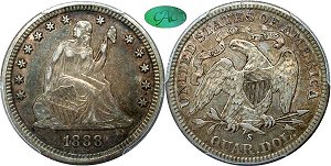 GFRC Open Set Registry - Iowa 1888 Seated  25C