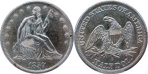 GFRC Open Set Registry - Forest Hill 1857 Seated  50C