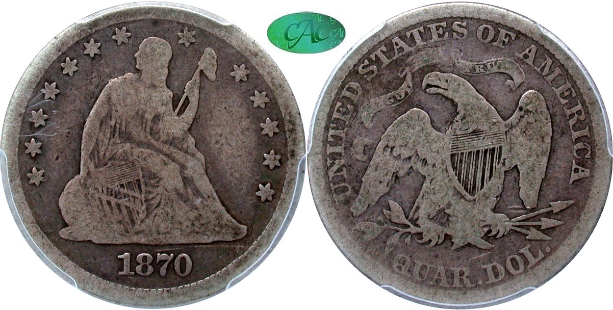 GFRC Open Set Registry - West Side 1870 Seated  25C