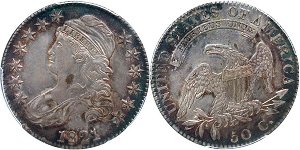 GFRC Open Set Registry - Bill Kelly 1807-1836 Capped Bust Lettered Edge 50C