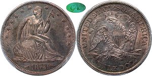 GFRC Open Set Registry - Seal Beach 1873 Seated With Arrows 50C