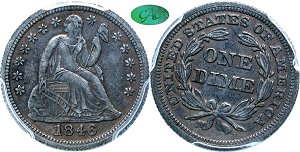 GFRC Open Set Registry - Dale Miller 1846 Seated  10C
