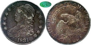 GFRC Open Set Registry - The Visalia Collection 1831 Capped Bust  50C