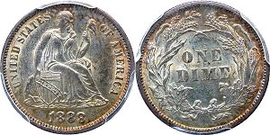 GFRC Open Set Registry - Dale Miller 1888 Seated  10C