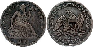 GFRC Open Set Registry - BL 1844 Seated  50C