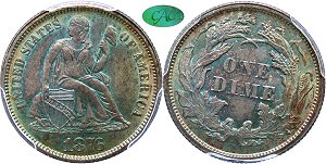 GFRC Open Set Registry - nacnud 1860-1891 Seated Legend Obverse 10C