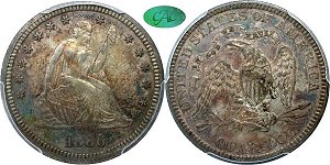 GFRC Open Set Registry - Iowa 1886 Seated  25C