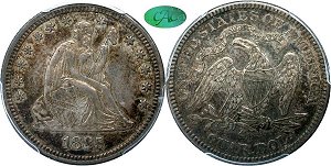 GFRC Open Set Registry - Iowa 1885 Seated  25C