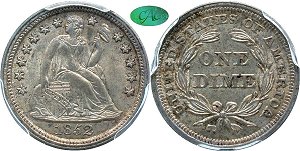 GFRC Open Set Registry - Copper Harbor 1852 Seated  10C