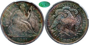 GFRC Open Set Registry - Newtown 1881 Seated  50C