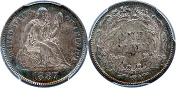 GFRC Open Set Registry - Dale Miller 1887 Seated  10C