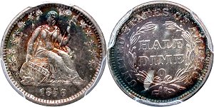 GFRC Open Set Registry - Dale Miller 1858 Seated  5C