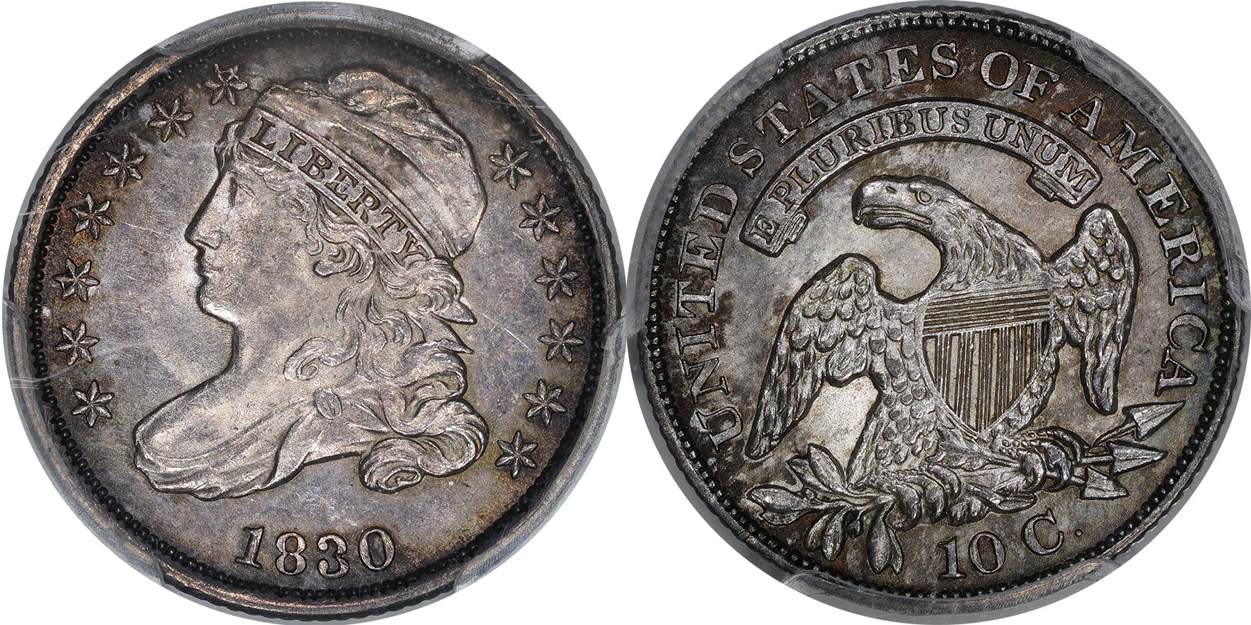 Capped Bust 10C 1830