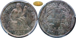 GFRC Open Set Registry - Newtown 1875 Seated  10C