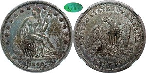 GFRC Open Set Registry - Greene 1840 Seated  50C