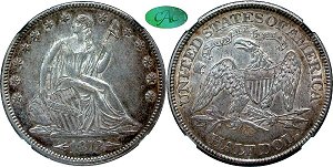 GFRC Open Set Registry - Greene 1873 Seated With Arrows 50C