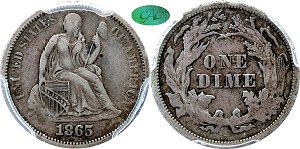 GFRC Open Set Registry - Tenafly 1865 Seated  10C