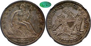GFRC Open Set Registry - TGM 1843 Seated  50C