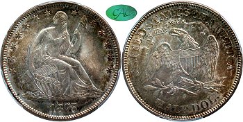GFRC Open Set Registry - Newtown 1875 Seated  50C