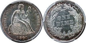 GFRC Open Set Registry - Piedmont 1860 Seated  10C