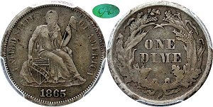 GFRC Open Set Registry - Dale Miller 1865 Seated  10C