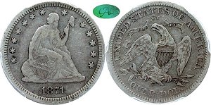 GFRC Open Set Registry - RCA 1871 Seated  25C